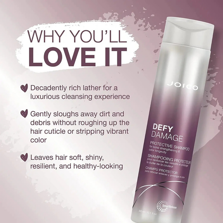 JOICO Defy Damage | Joico Protective Shampoo - Gentle Cleansing and Damage Protection