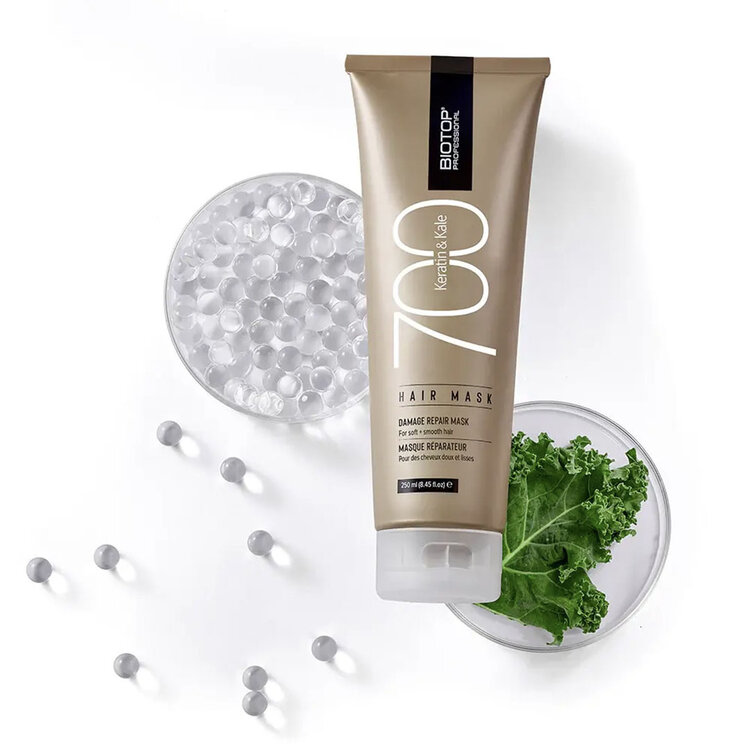 BIOTOP PROFESSIONAL 700 Keratin & Kale | Masque Réparateur – Soin Intensif Fortifiant et Régénérant