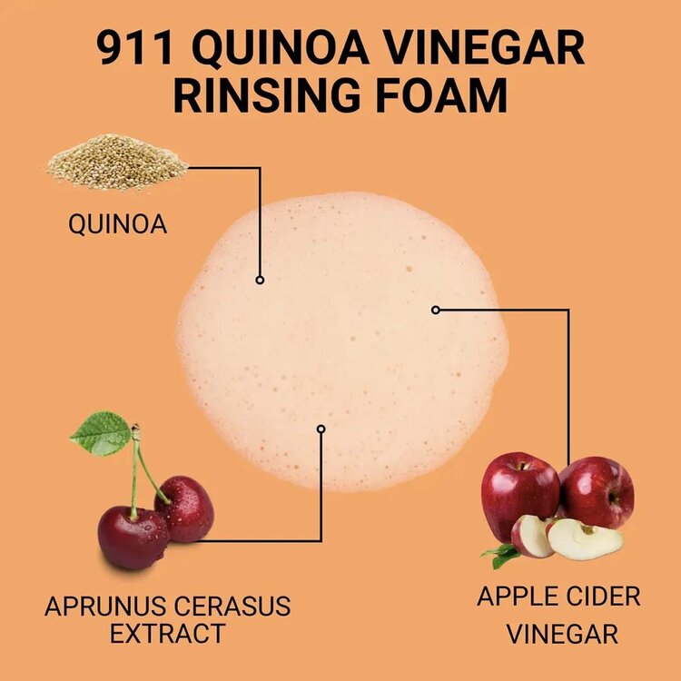 BIOTOP PROFESSIONAL 911 Quinoa | Apple Cider Vinegar Foaming Rinse – Shine and Scalp Balance