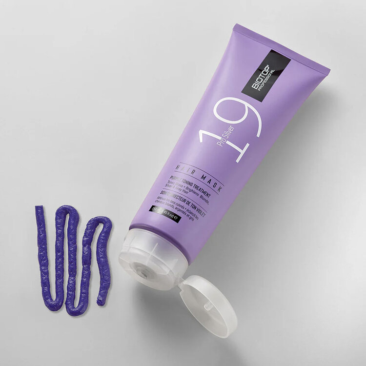 BIOTOP PROFESSIONAL 19 Pro Silver | Masque pour Cheveux Jaunissants – Correction des Reflets Jaunes et Soin Nourrissant