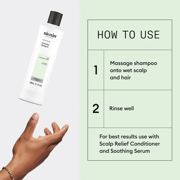 NIOXIN Pro Clinical Scalp Relief | Purifying Shampoo – For Sensitive Scalp