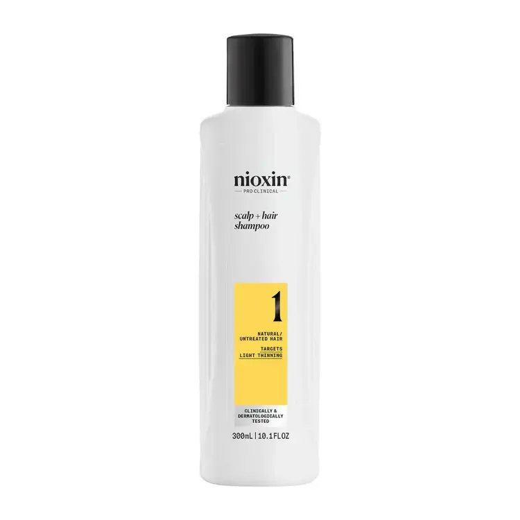 NIOXIN Pro Clinical System 1 | Shampoo – For Natural Hair with Light Thinning