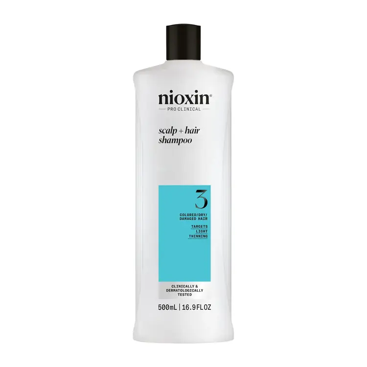 NIOXIN Pro Clinical Système 3 | Shampooing – Cheveux Colorés Légèrement Clairsemés