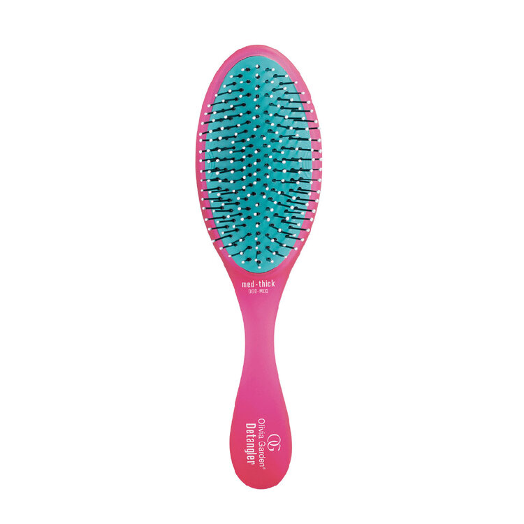 OLIVIA GARDEN Detangler | Detangling Brush for Medium to Thick Hair – Powerful and gentle detangling without breaking