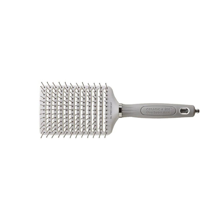OLIVIA GARDEN Ceramic + Ion | XL Pro | Large Ventilated Paddle Brush - CIXL-PROVNT