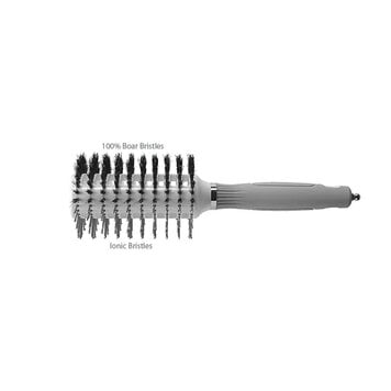 OLIVIA GARDEN Ceramic + Ion | Turbo Vent | Brosse Ovale Poils Ioniques et Sanglier