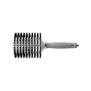 OLIVIA GARDEN Ceramic + Ion | Turbo Vent | Oval Bristle Brush 100% Boar -CITV-BROVL