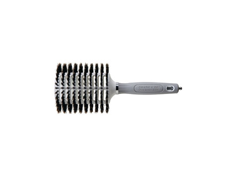 OLIVIA GARDEN Ceramic + Ion | Turbo Vent | Brosse Ovale à Poils 100% Sanglier -CITV-BROVL