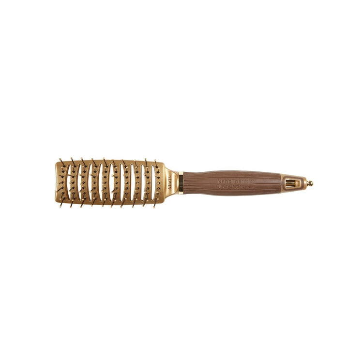 OLIVIA GARDEN Nanothermic | Ceramic + Ion | Fanned Styling Brush - NT-VTS