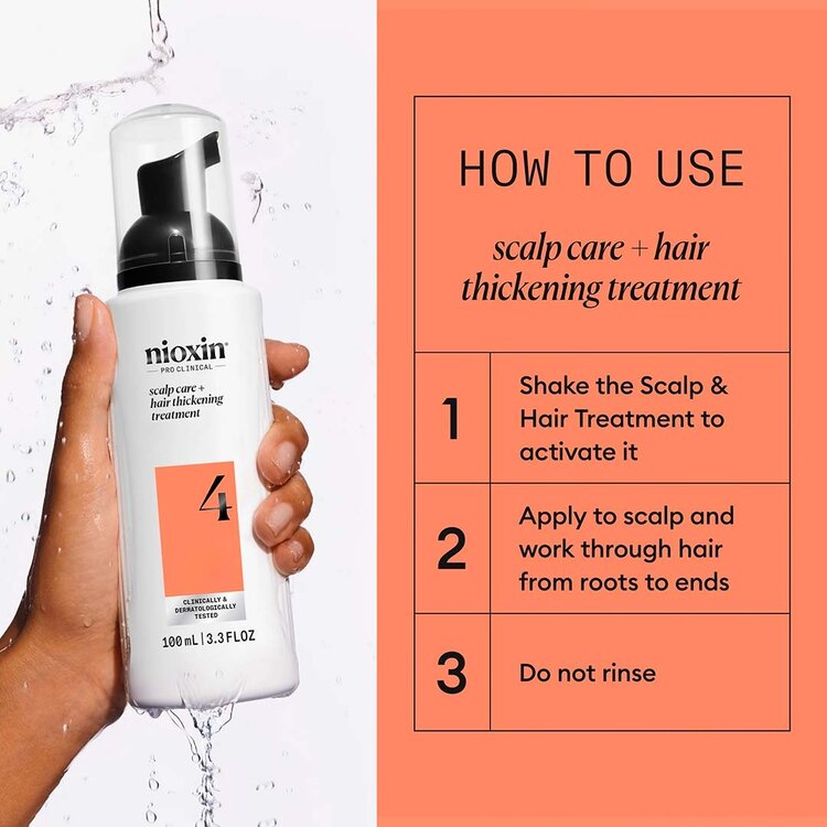 NIOXIN Pro Clinical System 4 | Thickening Treatment – For Colored Hair with Advanced Thinning