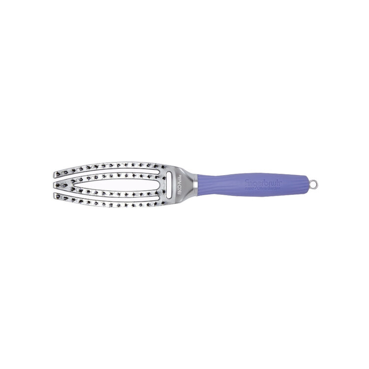 OLIVIA GARDEN Fingerbrush | Brosse Paddle Courbée et Ventilée Poils Ioniques et Sanglier