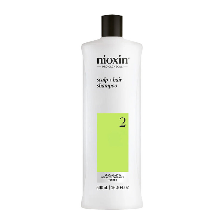 NIOXIN Pro Clinical Système 2 | Shampooing – Cheveux Naturels avec Chute Avancée