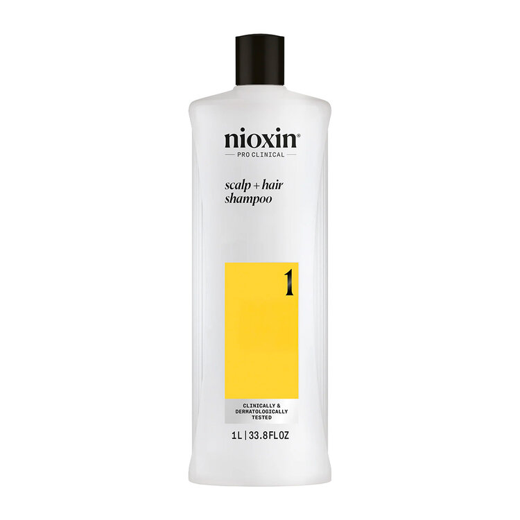 NIOXIN Pro Clinical System 1 | Shampoo – For Natural Hair with Light Thinning