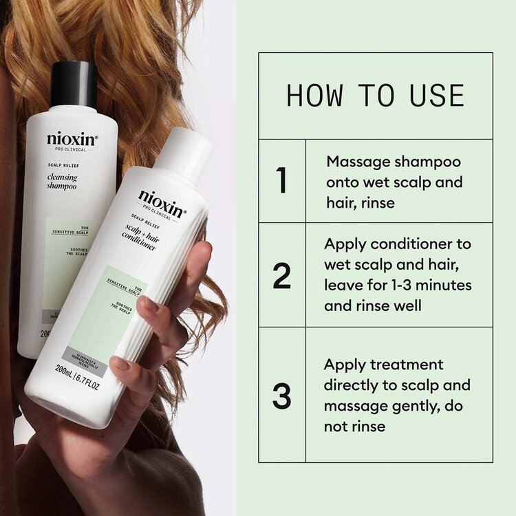 NIOXIN Pro Clinical Scalp Relief | Starter Kit – For Sensitive Scalp