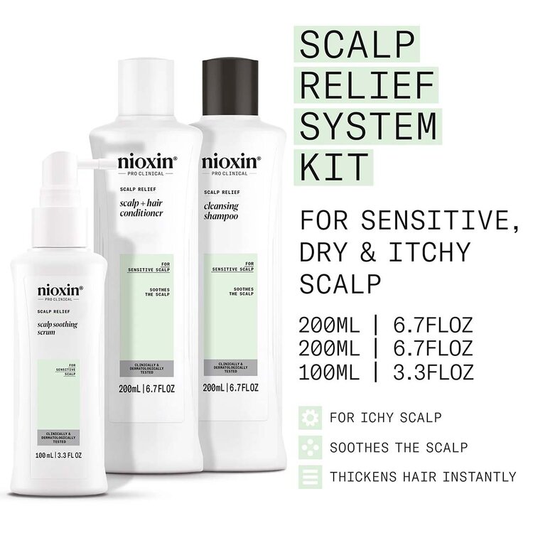 NIOXIN Pro Clinical Scalp Relief | Trousse de Départ – Cuir Chevelu Sensible
