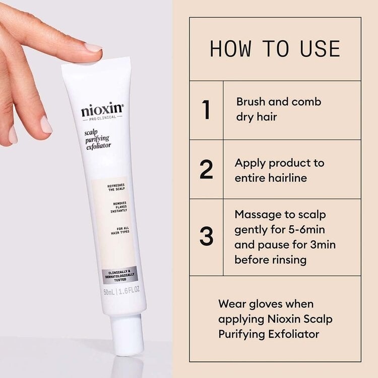 NIOXIN Pro Clinical Scalp | Exfoliant Purifiant – Nettoie et Purifie le Cuir Chevelu