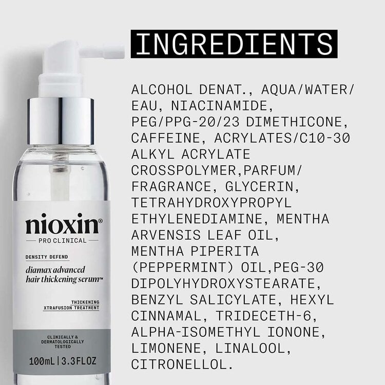 NIOXIN Pro Clinical Density Defend | Diamax Advanced Serum – XtraFusion Volumizing Treatment
