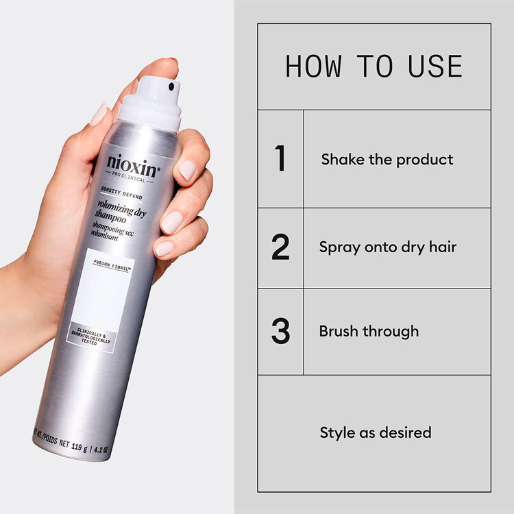 NIOXIN Pro Clinical Density Defend | Volumizing Dry Shampoo – Refreshes and Boosts Volume