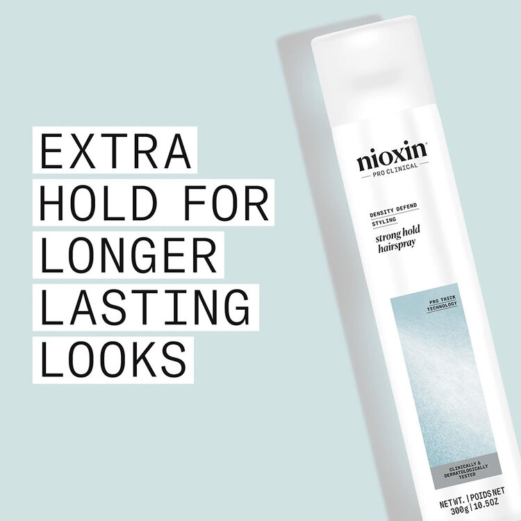 NIOXIN Pro Clinical Density Defend | Strong Hold Hairspray – Long-Lasting Styling Control