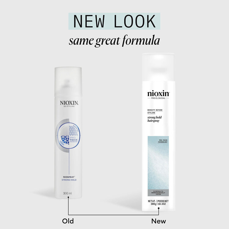 NIOXIN Pro Clinical Density Defend | Strong Hold Hairspray – Long-Lasting Styling Control