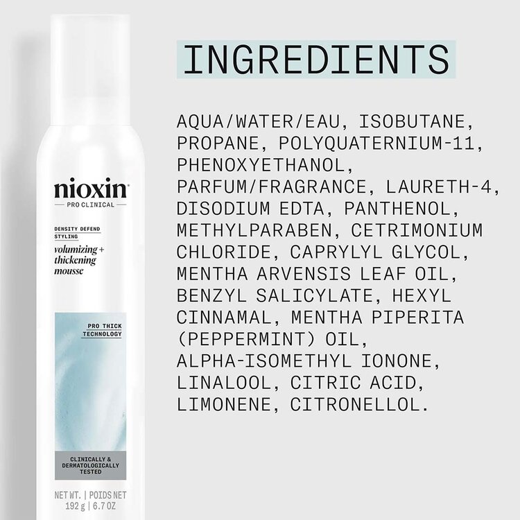 NIOXIN Pro Clinical Density Defend | Volumizing & Thickening Mousse