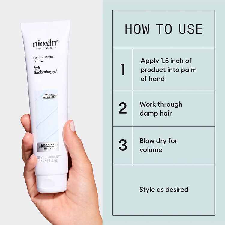 NIOXIN Pro Clinical Density Defend | Gel Épaississant – Tenue et Densité