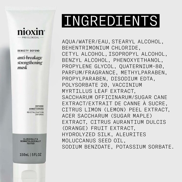 NIOXIN Pro Clinical Density Defend | Masque Fortifiant – Anti-Cassures