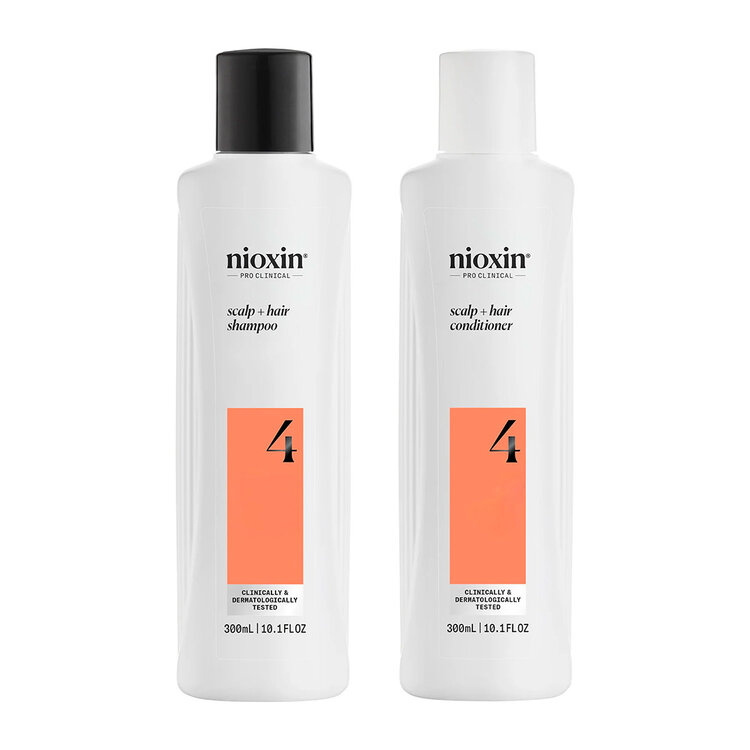 NIOXIN Pro Clinical Système 4 | Duo – Cheveux Colorés avec Chute Avancée