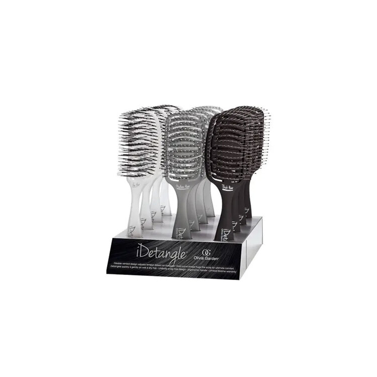 OLIVIA GARDEN Idetangle | Curved and Ventilated Detangling Brush