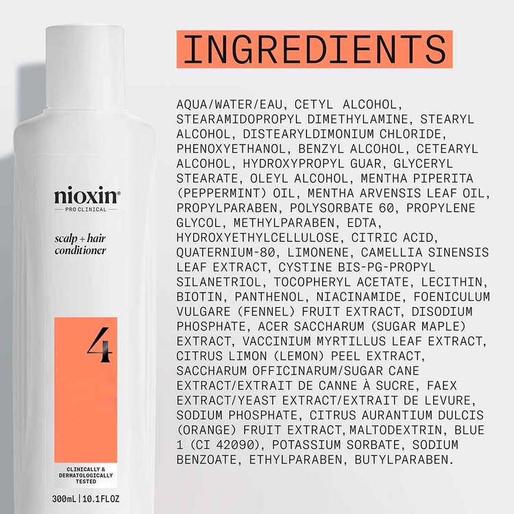 NIOXIN Pro Clinical System 4 | Conditioner - For Colored Hair With Advanced Thinning