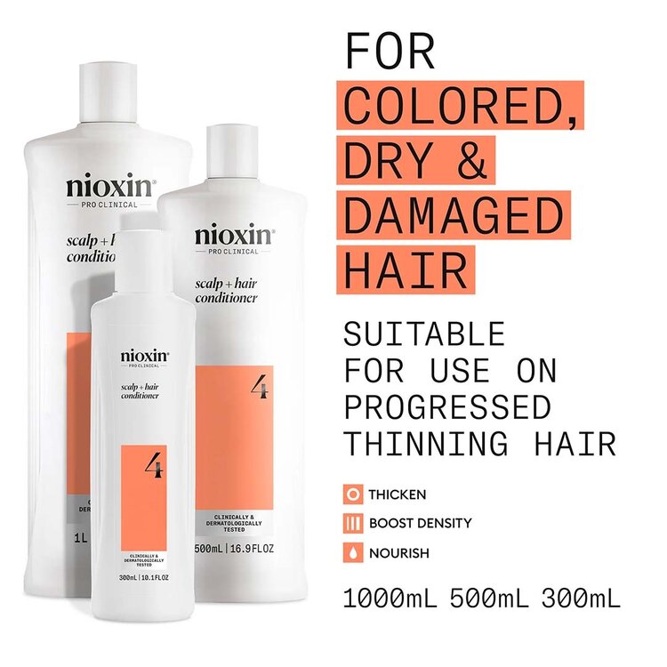 NIOXIN Pro Clinical System 4 | Conditioner - For Colored Hair With Advanced Thinning