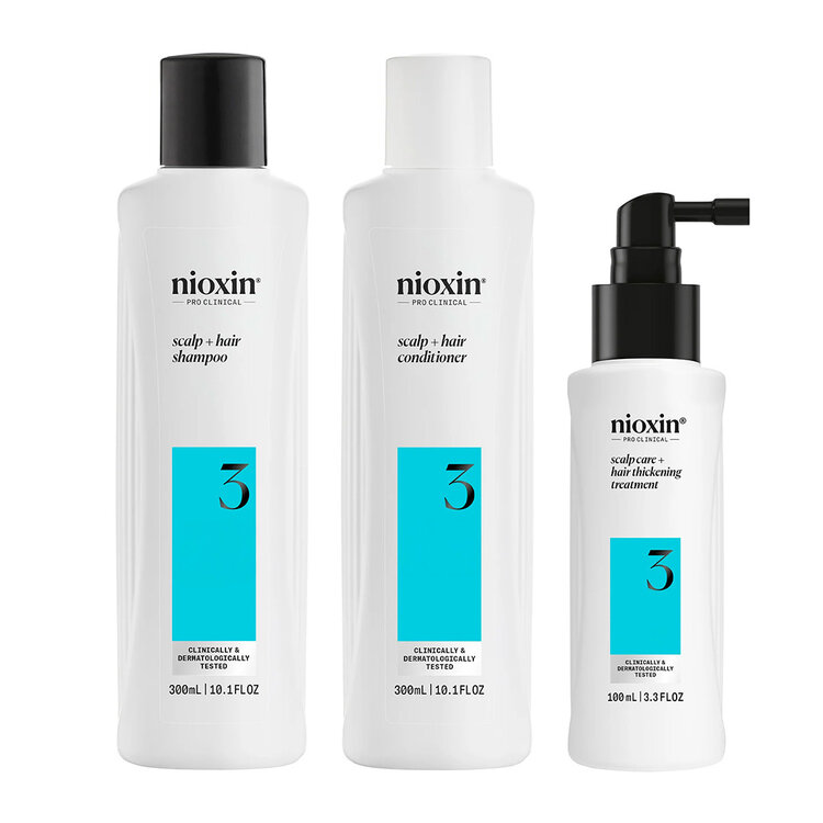 NIOXIN Pro Clinical System 3 | Starter Kit - For Colored Hair with Light Thinning