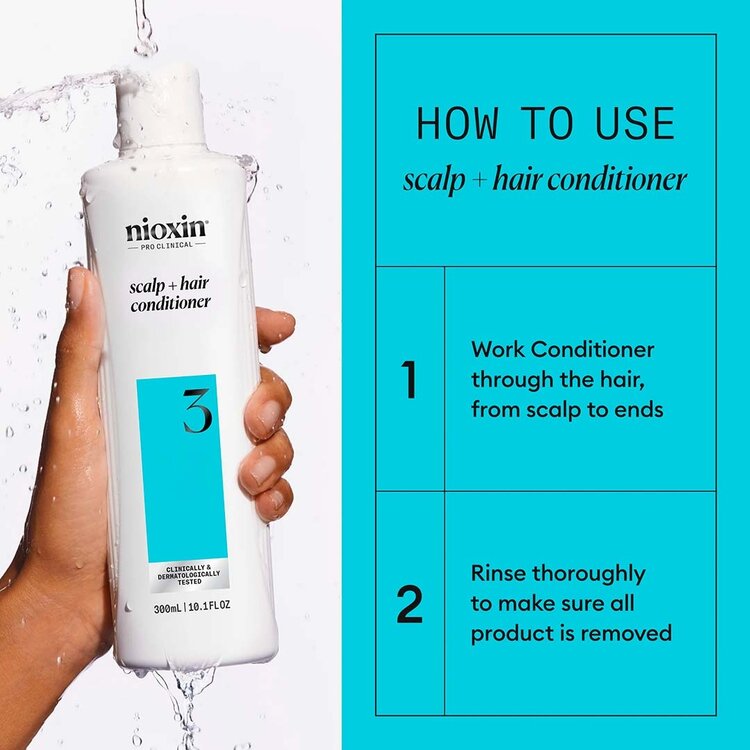 NIOXIN Pro Clinical System 3 | Conditioner - For Colored Hair with Light Thinning