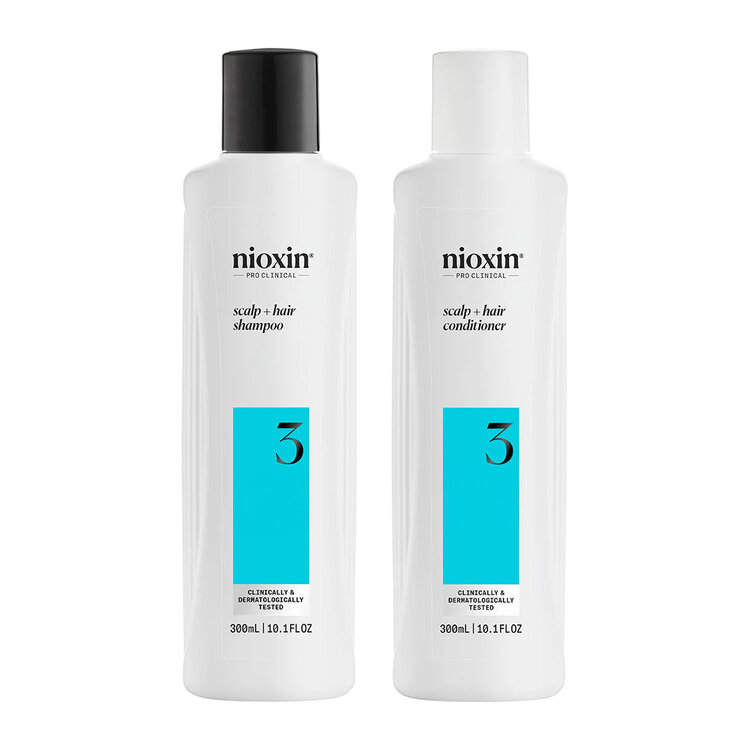 NIOXIN Pro Clinical Système 3 | Duo - Cheveux Colorés Légèrement Clairsemés