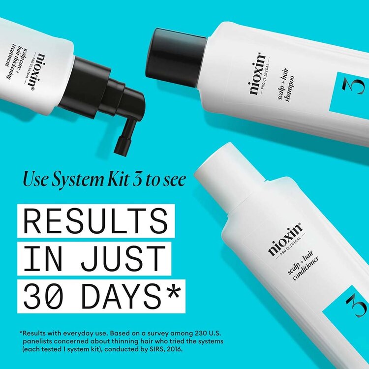 NIOXIN Pro Clinical Système 3 | Duo - Cheveux Colorés Légèrement Clairsemés