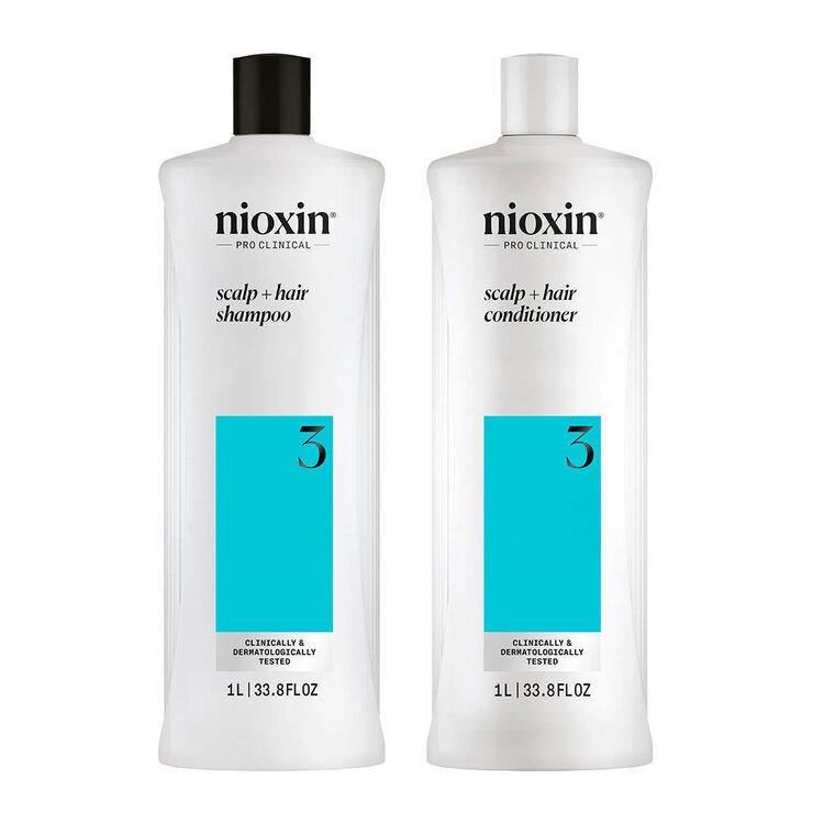 NIOXIN Pro Clinical Système 3 | Duo - Cheveux Colorés Légèrement Clairsemés