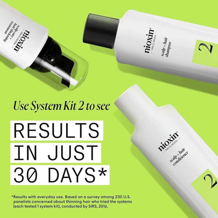 NIOXIN Pro Clinical Systeme 2 | Duo - For Natural Hair with Advanced Thinning