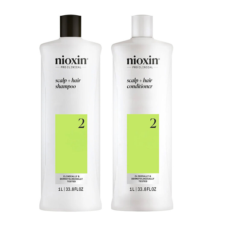 NIOXIN Pro Clinical Systeme 2 | Duo - For Natural Hair with Advanced Thinning