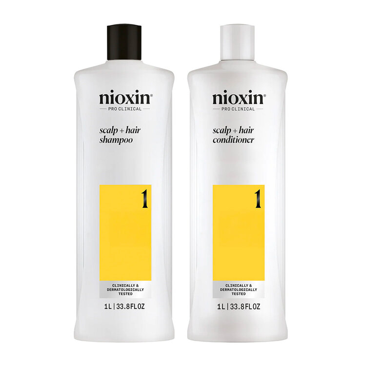 NIOXIN Pro Clinical System 1 | Duo – For Natural Hair with Light Thinning