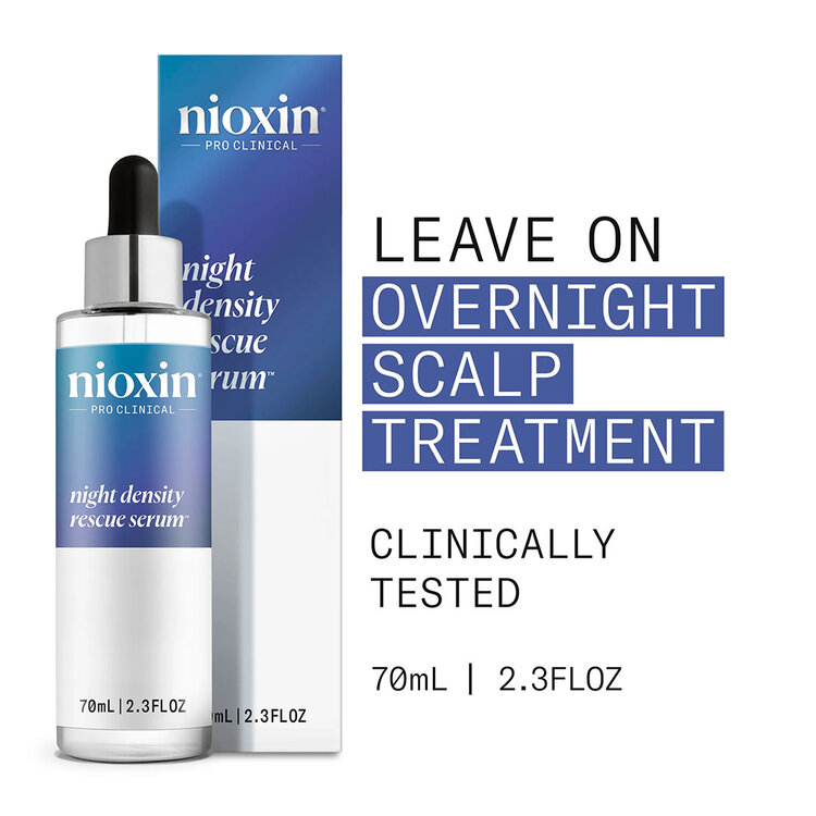 NIOXIN Pro Clinical Night Density Rescue | Serum – Intensive Overnight Treatment with Oxydine