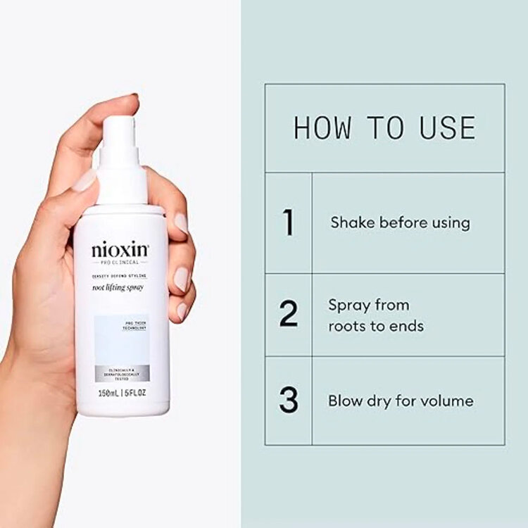 NIOXIN Pro Clinical Density Defend | Vaporisateur Soulève-Racines – Volume et Densité