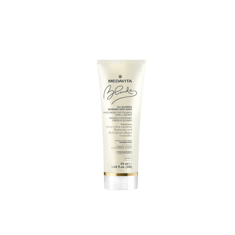 MEDAVITA Blondie All Blondes | Masque fortifiant - Renforce et sublime les cheveux blonds