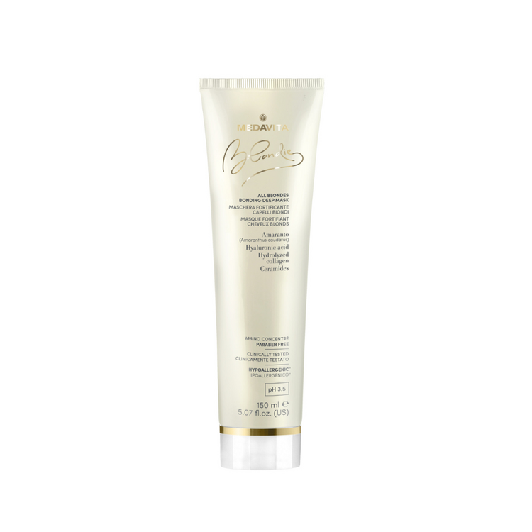 MEDAVITA Blondie All Blondes | Masque fortifiant - Renforce et sublime les cheveux blonds