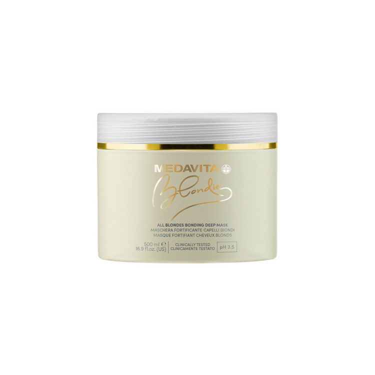 MEDAVITA Blondie All Blondes | Masque fortifiant - Renforce et sublime les cheveux blonds