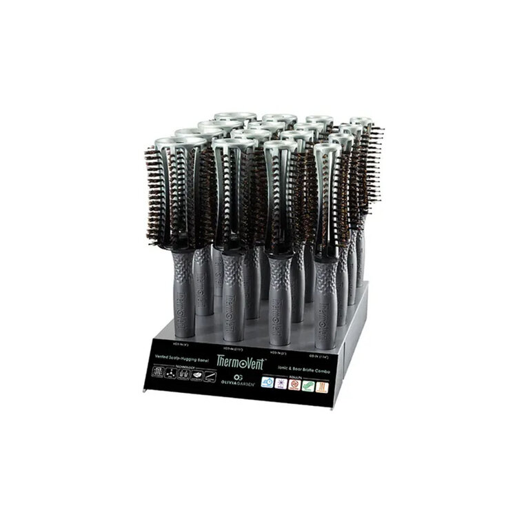 OLIVIA GARDEN Thermovent | Brosse Poils Ioniques & Sanglier