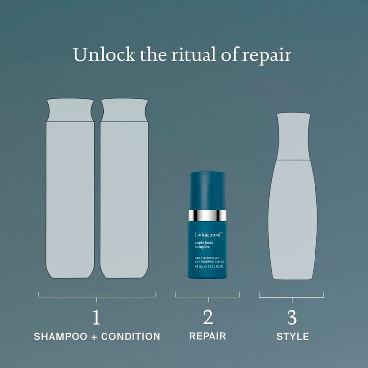 LIVING PROOF Triple Bond Complex | Soin Fortifiant Réparateur pour Cheveux Abîmés