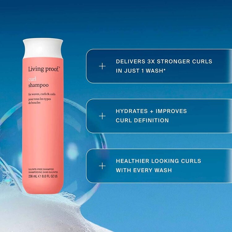 LIVING PROOF Curl | Shampooing Sans Sulfates - Nettoie en douceur et définit les boucles