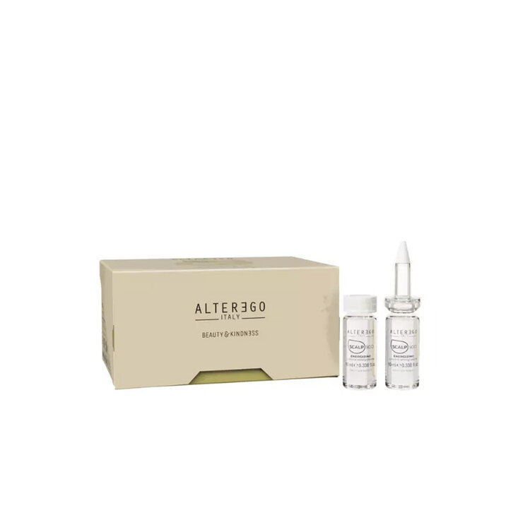 ALTER EGO Scalpego | Energizing | Vitalizing Treatment (12 x 10ml) - Anti-hair loss scalp stimulation care