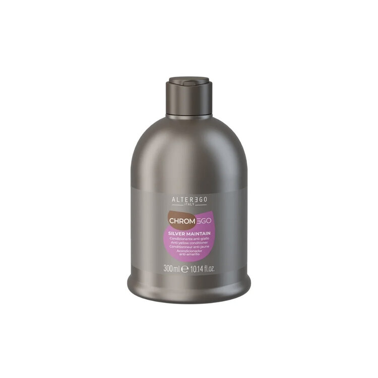 ALTER EGO Chromego | Silver Maintain | Anti-Yellow Shampoo - Neutralizes yellow tones for blonde and gray hair