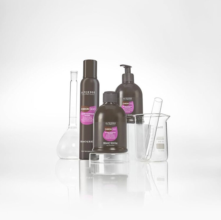 ALTER EGO Chromego | Silver Maintain | Mousse Anti-Jaunissement - Neutralise les reflets jaunes sans alourdir